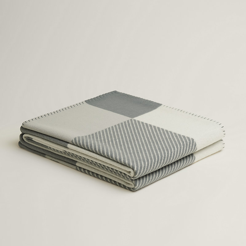 H Riviera blanket - Grey | Hermès USA